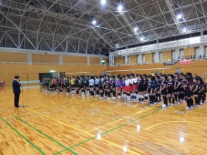 写真:小学生バレーボール大会 開会式