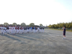 写真:潮見早朝ソフトボールリーグ開会式