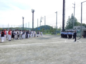 写真:第50回津商工会議所労務対策協議会ソフトボール大会開会式