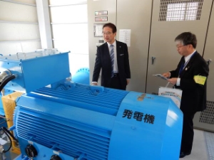 写真:中勢用水小水力発電所運転開始式3