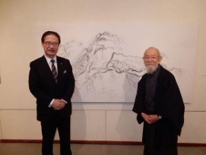 写真:桜井拙朋さん水墨画展