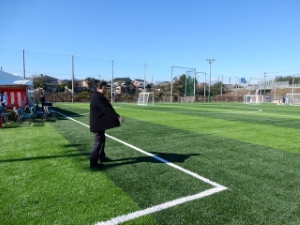 写真:高田学苑多目的グラウンド竣工記念式典1