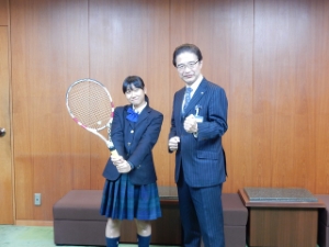 写真:全国私立中学校テニス選手権大会 出場選手