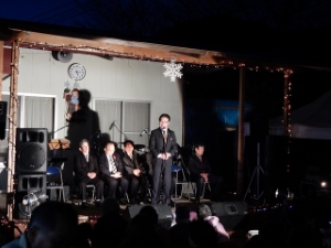 写真:南長野イルミネーション点灯式1