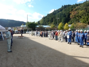 写真：美杉地域防災訓練開会式