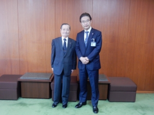 写真：津市戦没者遺族会　久世正勝会長