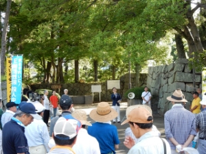 写真:津・お城クリーン作戦 挨拶
