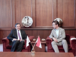 写真:在大阪インドネシア共和国総領事館 来訪