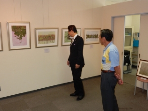 写真：第3回押し花夫婦展 鑑賞
