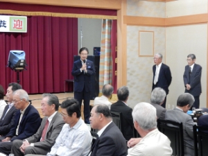 写真:白山町自治連合会総会 挨拶