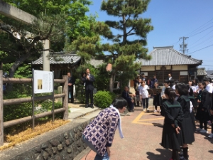 写真:谷川神社春季大祭、奉祝行事 挨拶