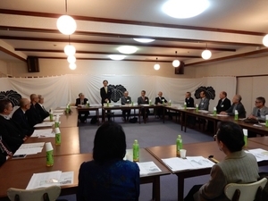 写真:藤堂藩五日会平成27年度春季総会 挨拶