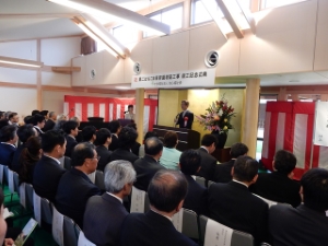 写真：第2はなこま保育園増築竣工式 祝辞