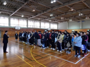 写真:ソフトバレーボール大会 挨拶