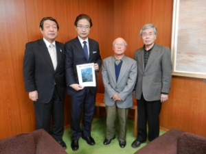 写真：里山ファンクラブ　小林公生様、田端順一様 来訪