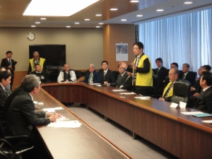 写真：NHK大河ドラマ「藤堂高虎」を誘致する会主催 要望活動1