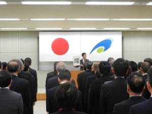 写真：仕事納め式