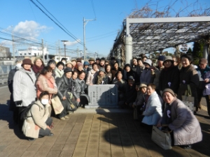 写真：久居藩初代藩主 藤堂高通公・俳聖松尾芭蕉 生誕370年記念「任口、芭蕉　久居句碑除幕式」2