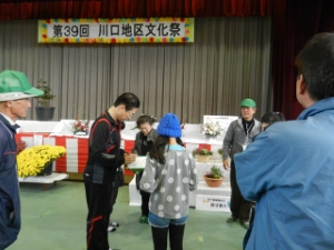 写真：地区文化祭 挨拶、激励1