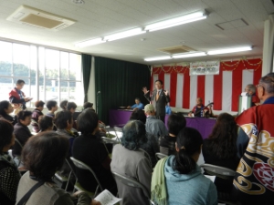 写真：地区文化祭 挨拶