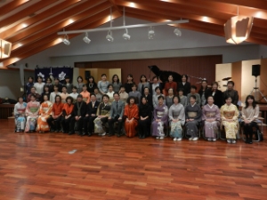 写真：いけばな池坊展「花一時」挨拶、鑑賞