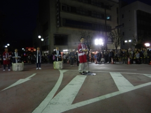 写真：津・郷土芸能の集いオープニングセレモニー 挨拶
