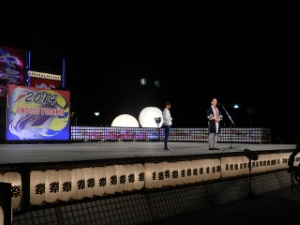 写真：津まつり「安濃津よさこい」ファイナル 挨拶