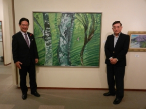 写真：第2回アフターシックス絵画展 鑑賞