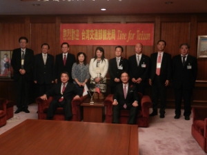 写真：台湾交通部観光局　謝謂君局長ほかとの懇談