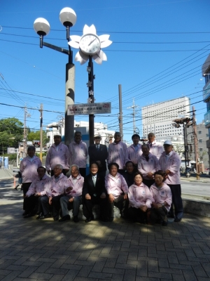 写真：津中央ライオンズクラブ 花時計贈呈式