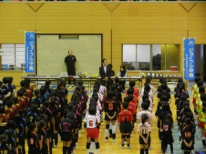 写真：第7回ジョイフルカップ津小学生バレーボール大会 挨拶