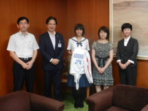 写真：フェンシング ジュニアワールドカップ 出場選手来訪