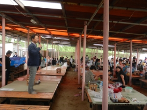 写真：香良洲海岸清掃活動＆漁業体験 挨拶