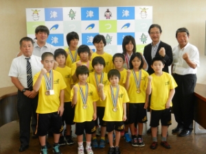 写真：一志ジュニアレスリング教室 選手来訪