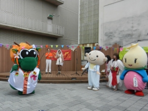 写真：ひろばdeゾンビ、大や門どフェスティバル 挨拶