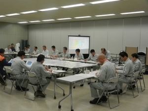 写真：平成26年台風第11号に係る第6回津市災害対策本部会議