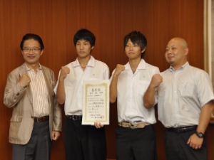 写真：全日本ビーチバレージュニア男子選手権 出場選手来訪