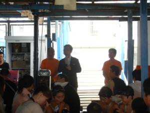 写真：中部会 たて干し・潮干狩り 挨拶