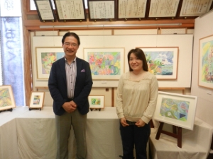 写真：植地珠子さん「うれしいのひととき展」鑑賞