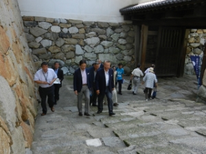 写真：今治城見学