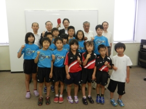 写真：松生TTC、桃園クラブ、21クラブの選手の皆さんと