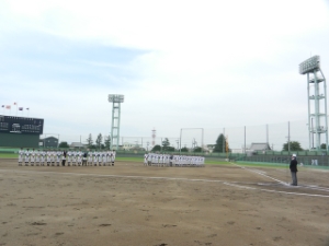 写真：第96回全国高等学校野球選手権三重大会 球場別開始式 挨拶