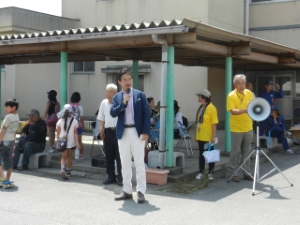 写真:第9回雲出地区総合フェア 挨拶