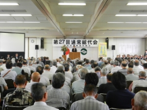 写真：津安芸農業協同組合第27回通常総代会 挨拶