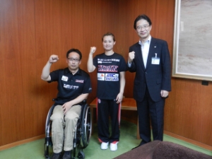 写真:2014世界車椅子バスケットボール選手権大会出場選手 来訪