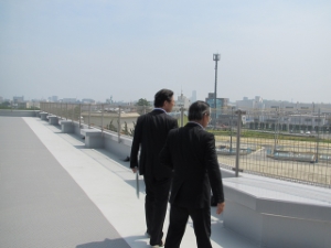 写真:特定施設入居者生活介護「憩いの里津ケアホーム」視察