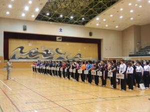 写真:第9回津市バレーボール協会長杯大会 挨拶