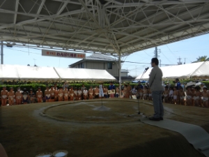 写真:第29回わんぱく相撲津場所 挨拶