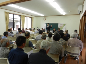 写真：栗真小川町自主防災会総会 挨拶