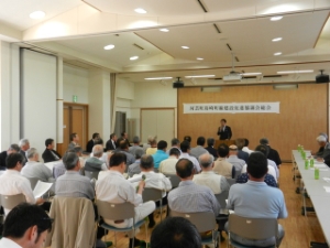 写真：河芸町島崎町線建設促進協議会第16回総会 挨拶